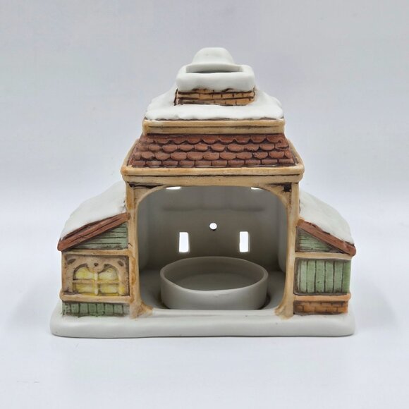 Lefton Colonial Village House Votive Candle Holder Designed by Byron Wood - Picture 5 of 15